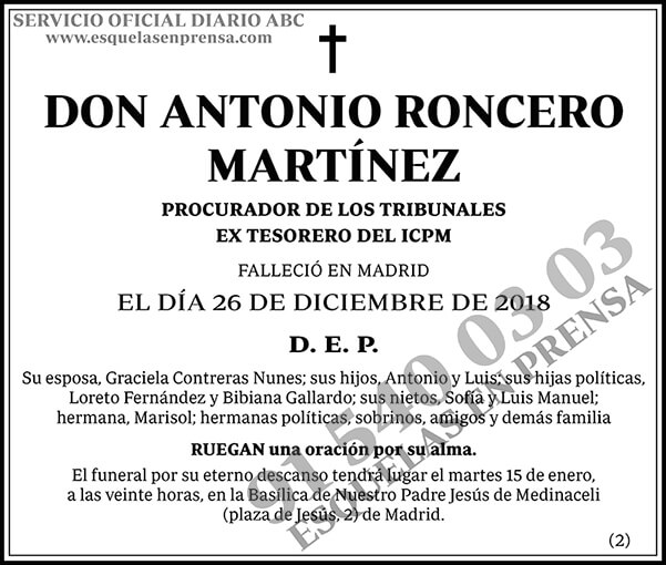 Antonio Roncero Martínez