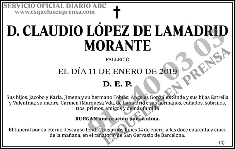 Claudio López de Lamadrid Morante