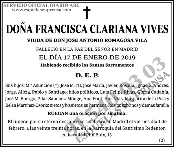 Francisca Clariana Vives