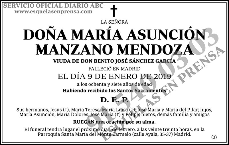 María Asunción Manzano Mendoza