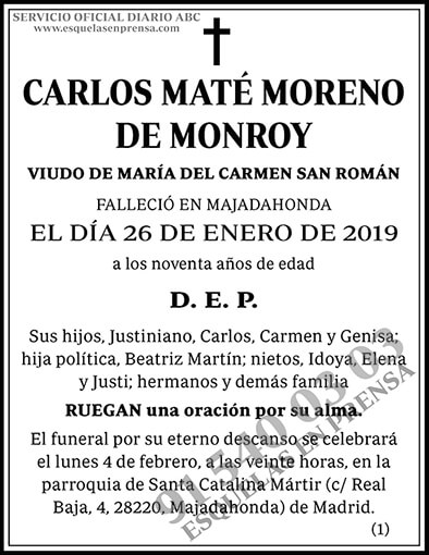 Carlos Maté Moreno de Monroy