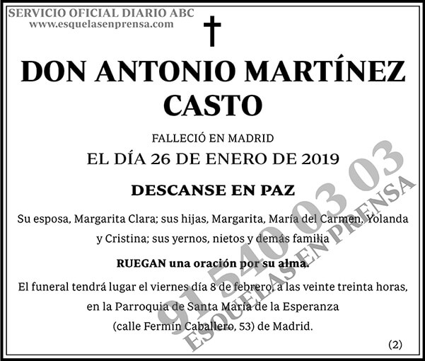 Antonio Martínez Casto