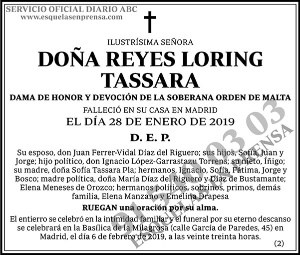 Reyes Loring Tassara