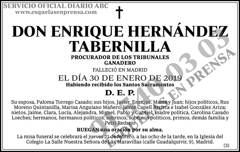 Enrique Hernández Tabernilla
