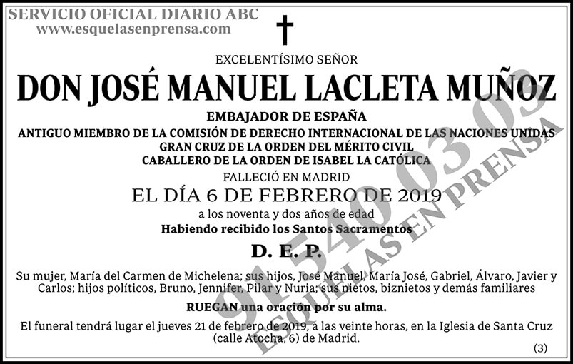 José Manuel Lacleta Muñoz