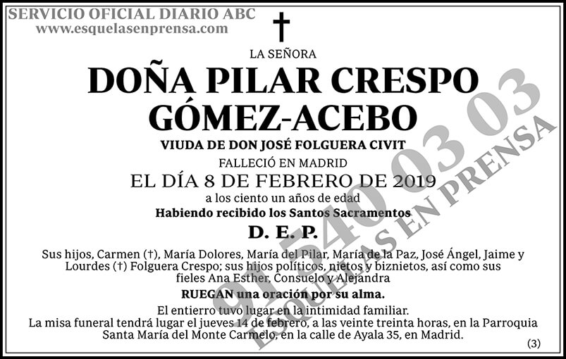 Pilar Crespo Gómez-Acebo