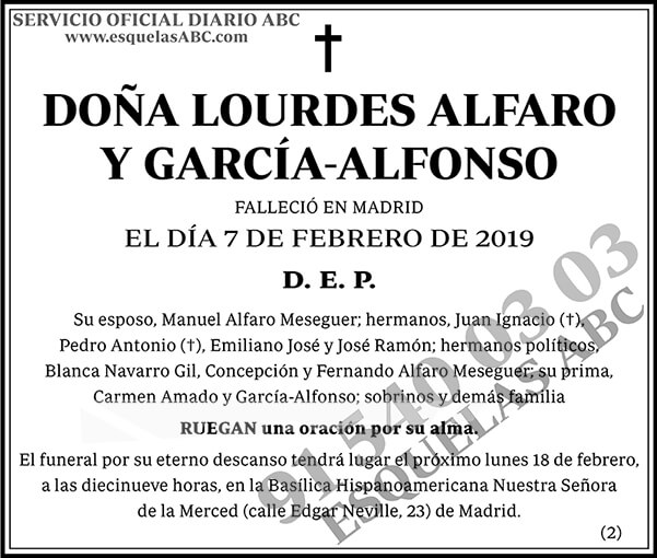 Lourdes Alfaro y García-Alfonso
