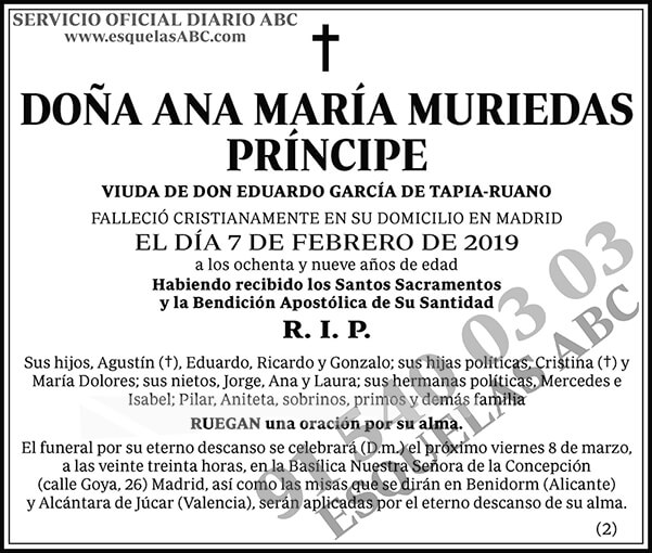 Ana María Muriendas Príncipe