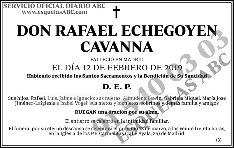 Rafael Echegoyen Cavanna