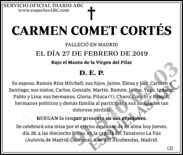 Carmen Comet Cortés