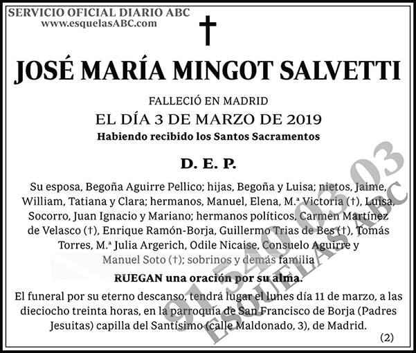 José María Mingot Salvetti