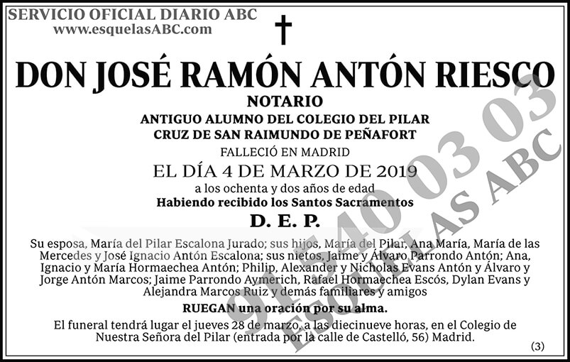 José Ramón Antón Riesco
