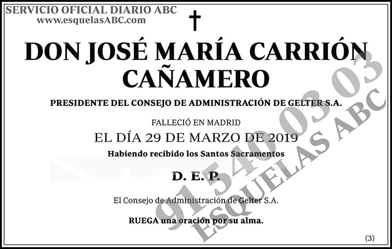 José María Carrión Cañamero