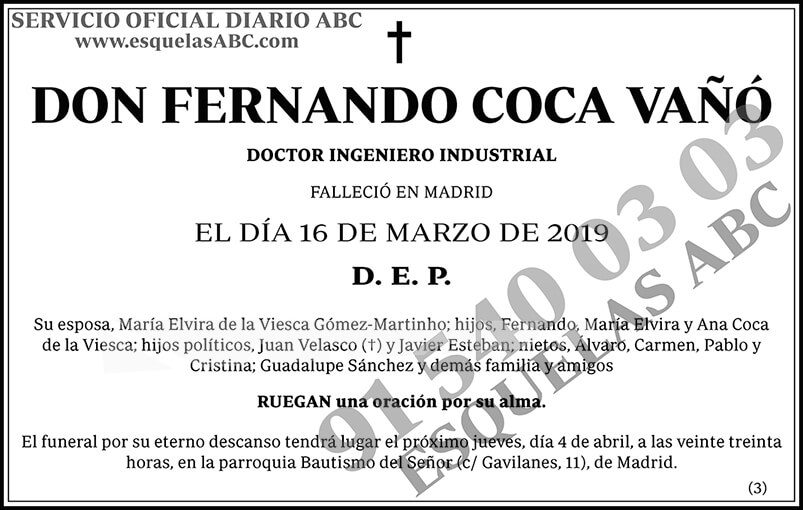 Fernando Coca Vañó