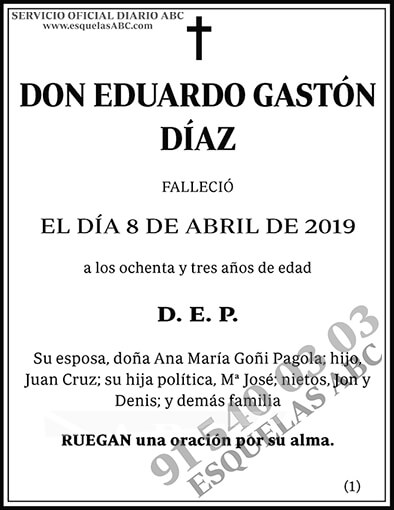 Eduardo Gastón Díaz