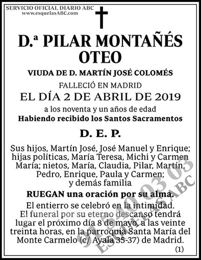 Pilar Montañés Oteo