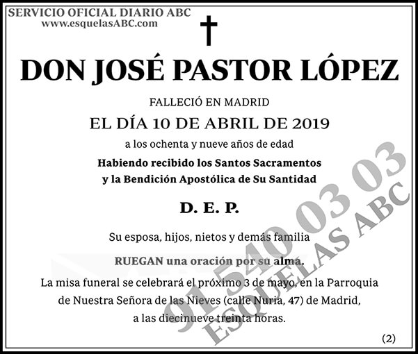 José Pastor  López