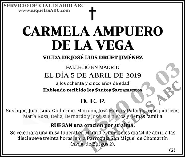 Carmela Ampuero de la Vega