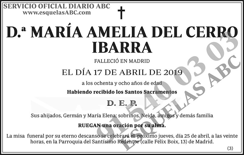 María Amelia Del Cerro Ibarra