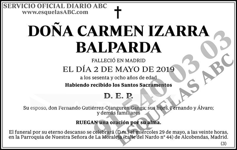 Carmen Izarra Balpanda