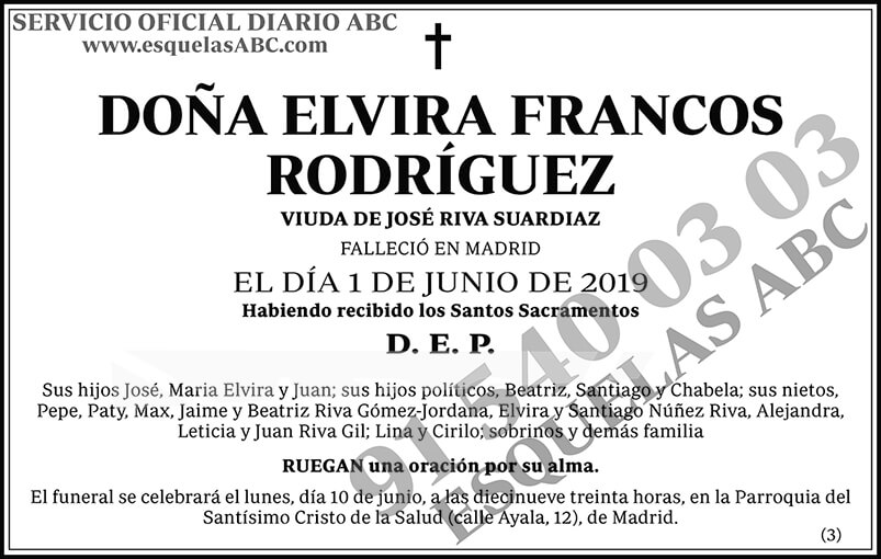 Elvira Francos Rodríguez