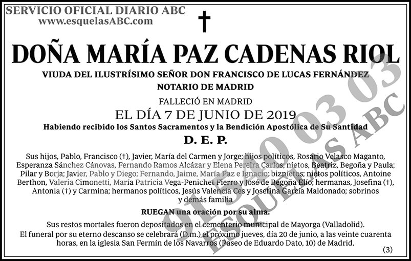 María Paz Cadenas Riol