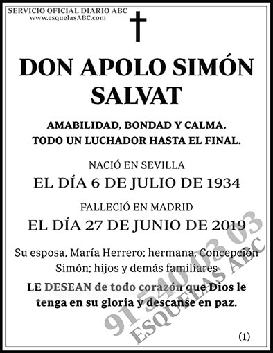 Apolo Simón Salvat