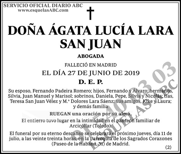 Ágata Lucía Lara San Juan