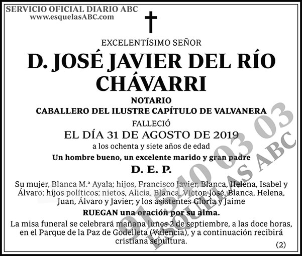José Javier del Río Chávarri
