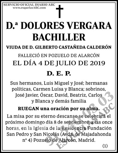 Dolores Vergara Bachiller