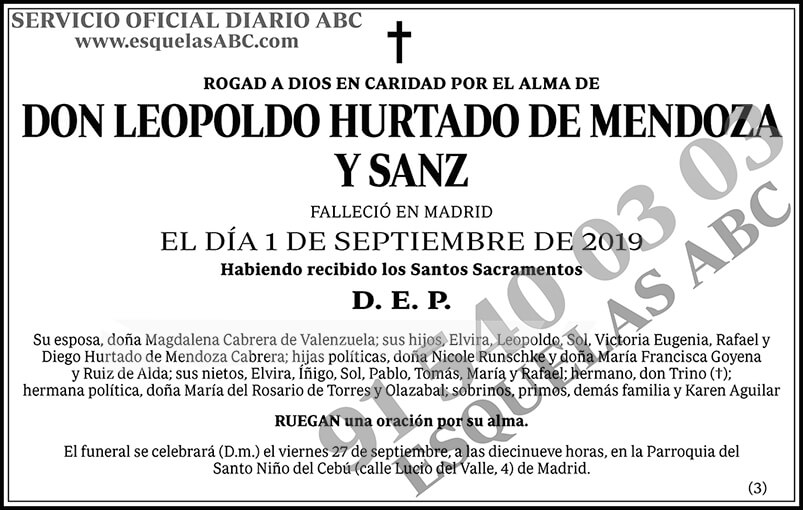 Leopoldo Hurtado de Mendoza y Sanz