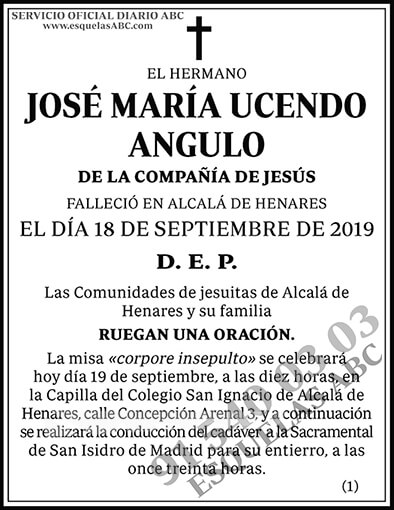 José María Ucendo Angulo