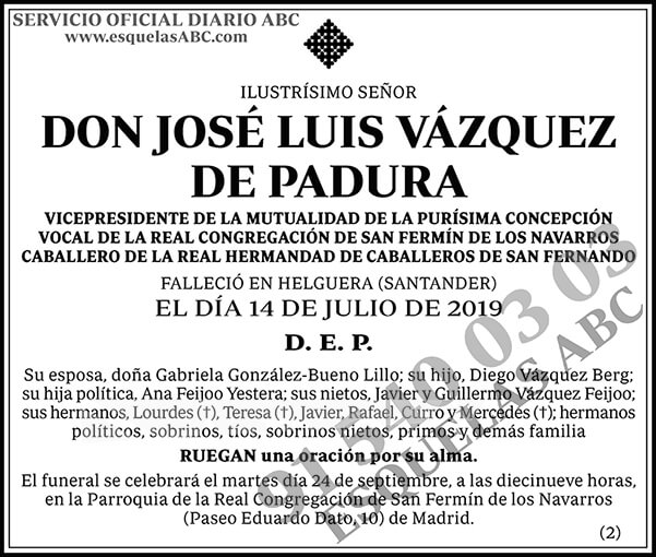 José Luis Vázquez de Padura