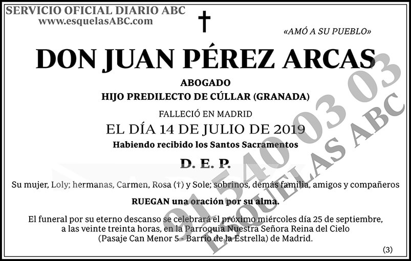 Juan Pérez Arcas