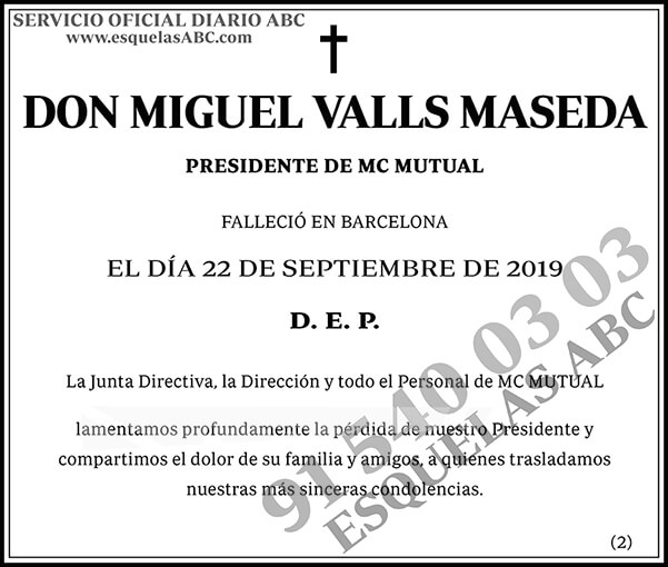 Miguel Valls Maseda