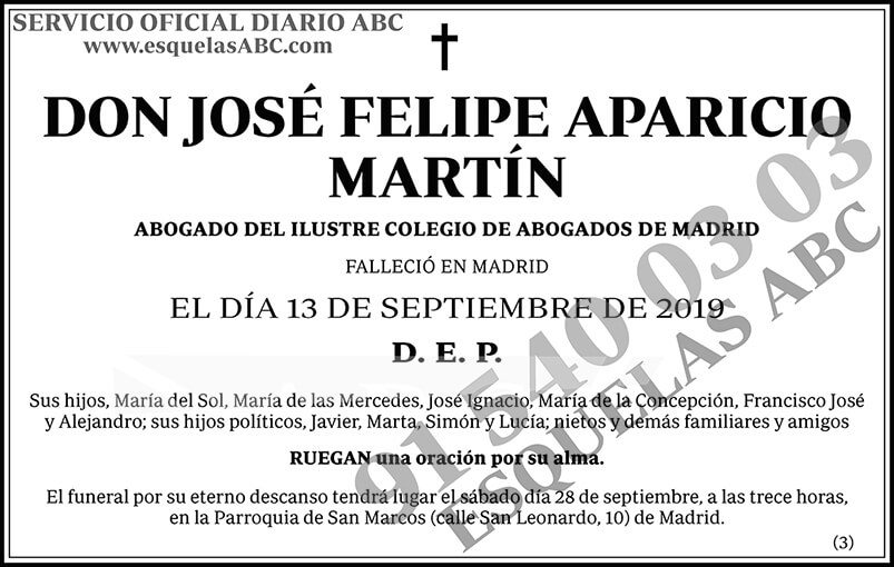 José Felipe Aparicio Martín