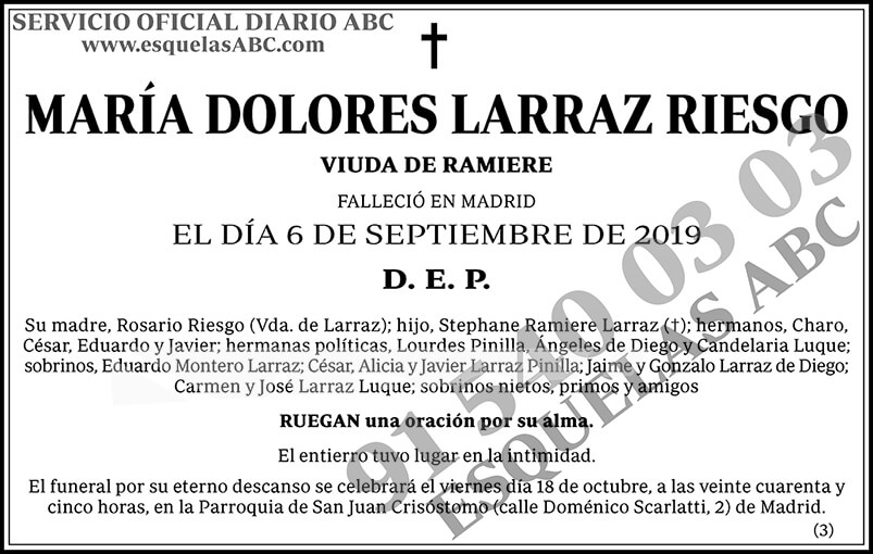 María Dolores Larraz Riesgo