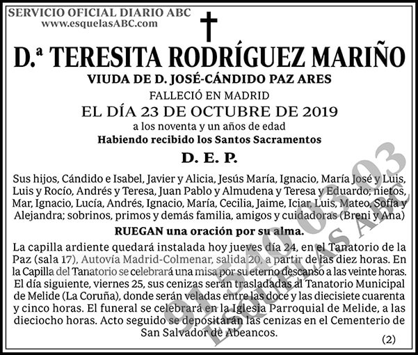 Teresita Rodríguez Mariño