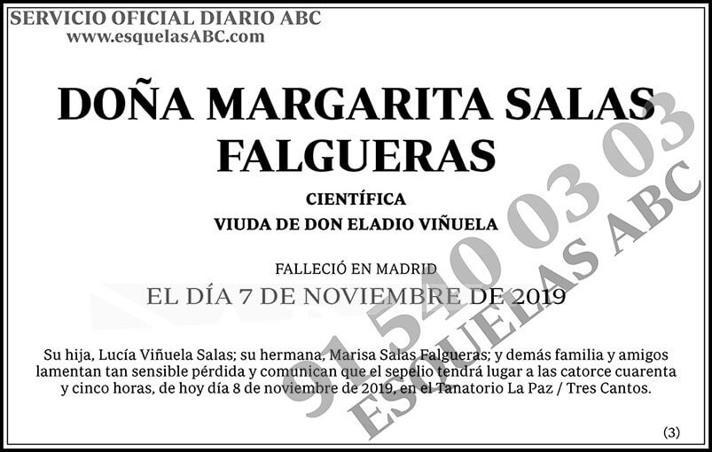Margarita Salas Falgueras