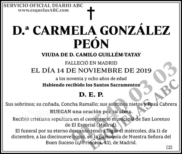 Carmela González Peón