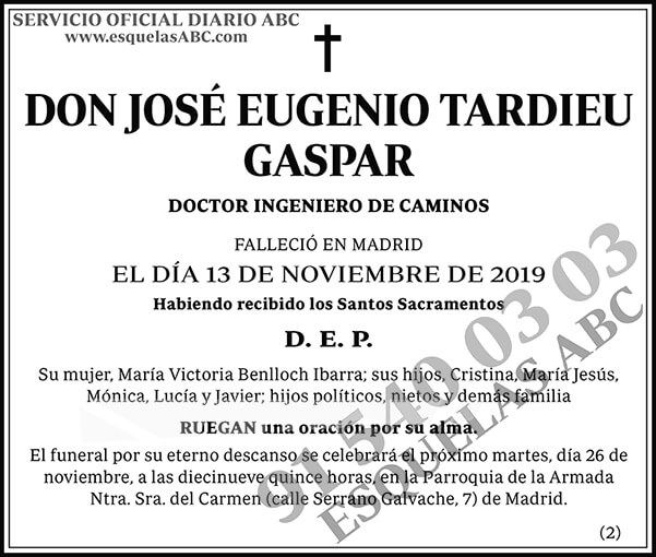 José Eugenio Tardieu Gaspar