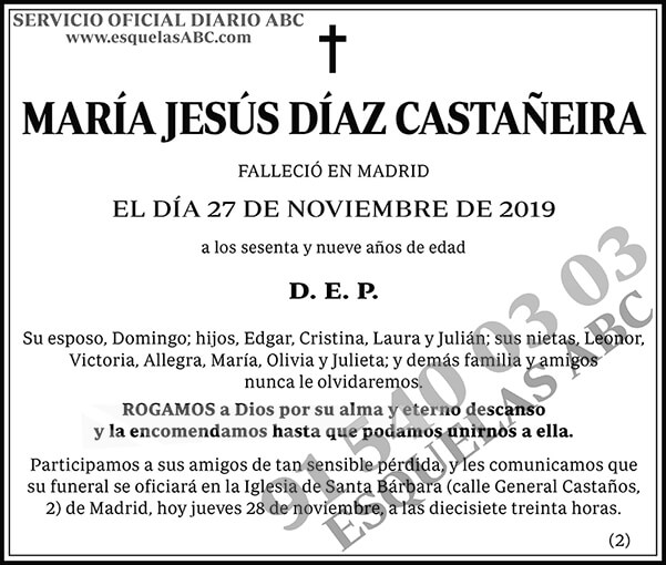 María Jesús Díaz Castañeira