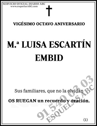 María Luisa Escartín Embid