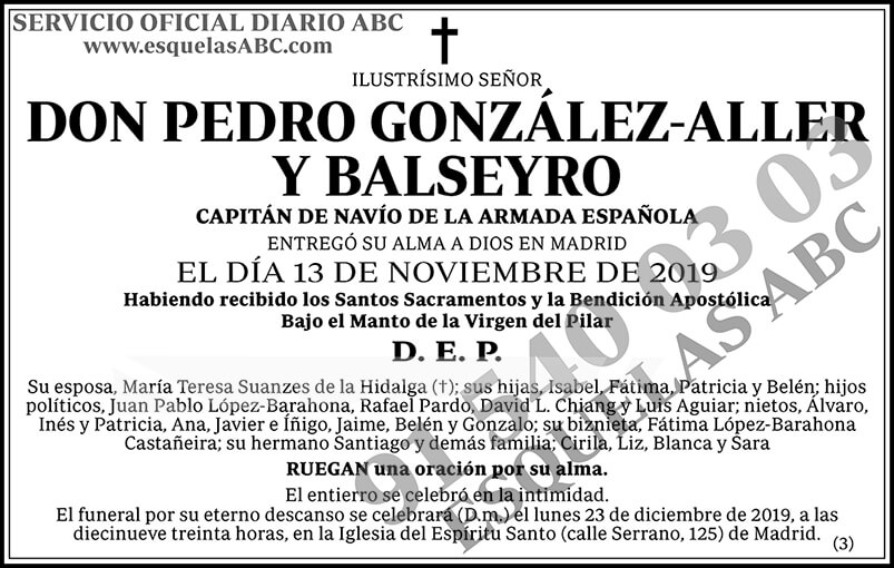 Pedro González-Aller y Balseyro