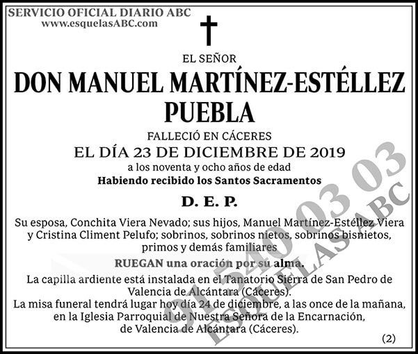 Manuel Martínez-Estéllez Puebla