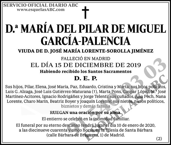María del Pilar de Miguel García-Palencia