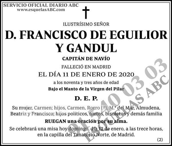 Francisco de Eguilior y Gandul