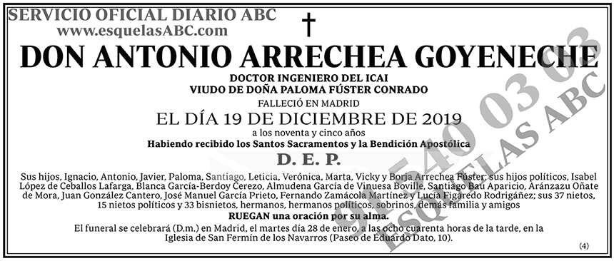 Antonio Arrechea Goyeneche