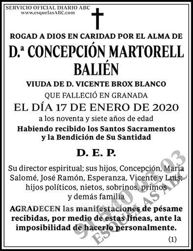 Concepción Martorell Bailén