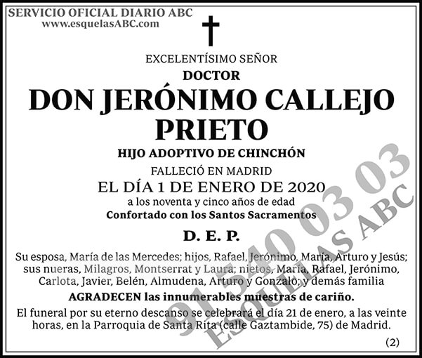 Jerónimo Callejo Prieto